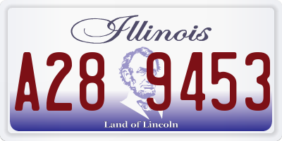 IL license plate A289453