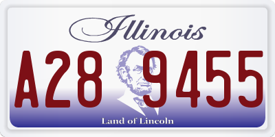 IL license plate A289455