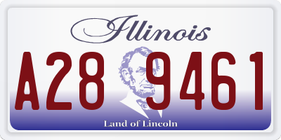 IL license plate A289461