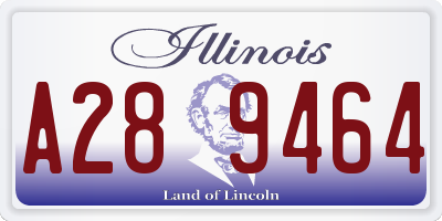 IL license plate A289464