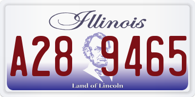 IL license plate A289465