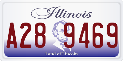 IL license plate A289469