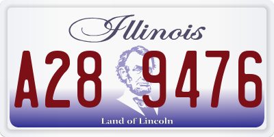 IL license plate A289476