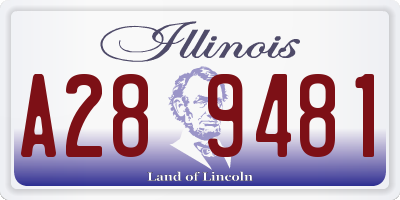 IL license plate A289481