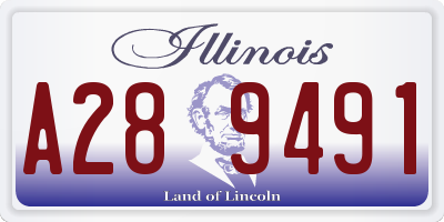 IL license plate A289491