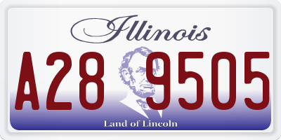 IL license plate A289505