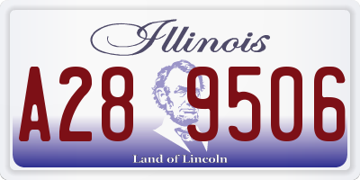 IL license plate A289506