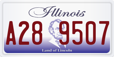IL license plate A289507