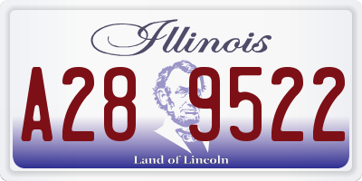 IL license plate A289522