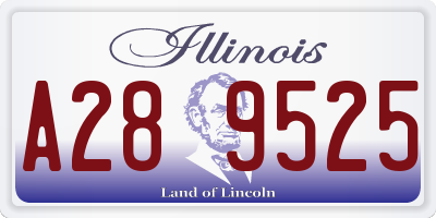 IL license plate A289525