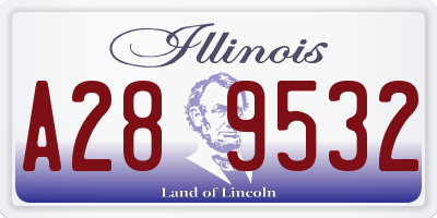 IL license plate A289532