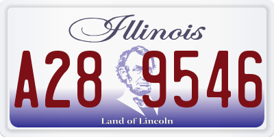 IL license plate A289546