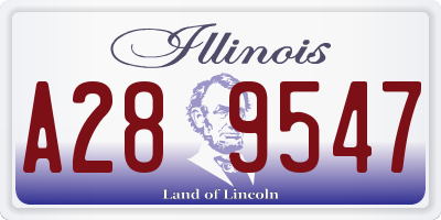 IL license plate A289547