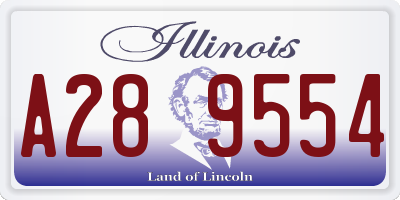 IL license plate A289554