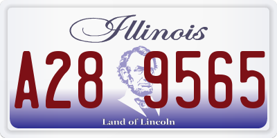 IL license plate A289565