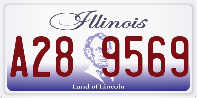 IL license plate A289569