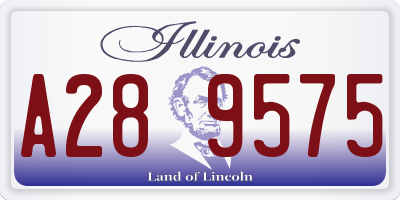IL license plate A289575