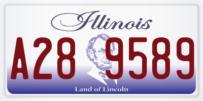 IL license plate A289589