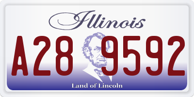 IL license plate A289592