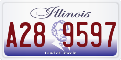 IL license plate A289597