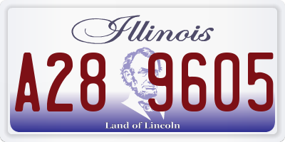 IL license plate A289605