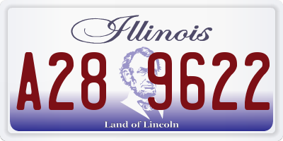 IL license plate A289622