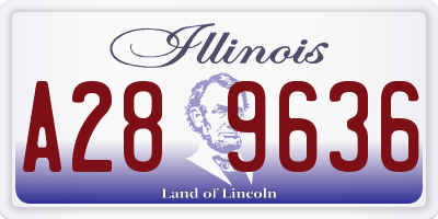 IL license plate A289636