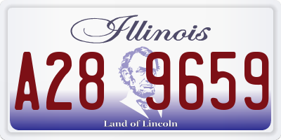 IL license plate A289659