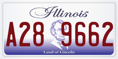 IL license plate A289662