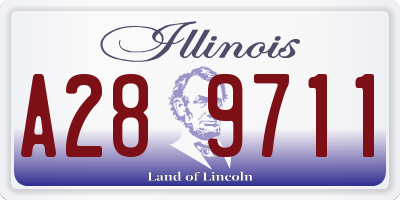 IL license plate A289711