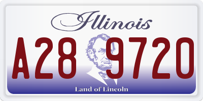 IL license plate A289720