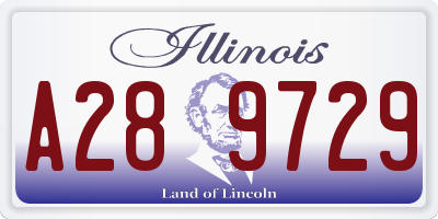 IL license plate A289729