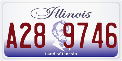 IL license plate A289746