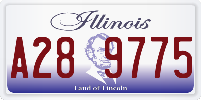 IL license plate A289775