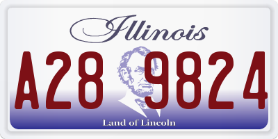 IL license plate A289824