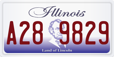 IL license plate A289829