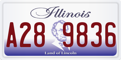 IL license plate A289836