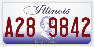 IL license plate A289842
