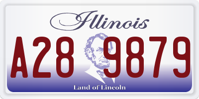 IL license plate A289879