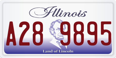 IL license plate A289895