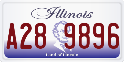 IL license plate A289896