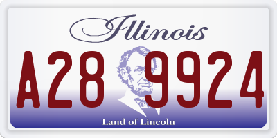 IL license plate A289924