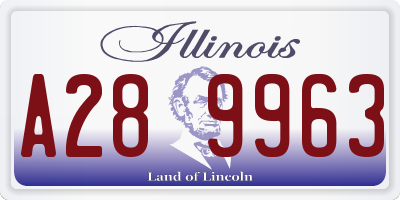 IL license plate A289963