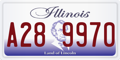 IL license plate A289970