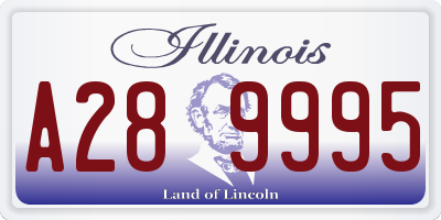IL license plate A289995