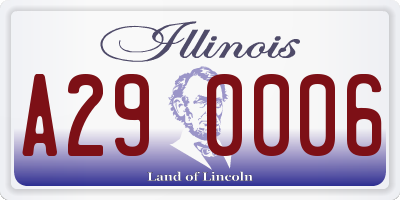 IL license plate A290006