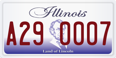 IL license plate A290007