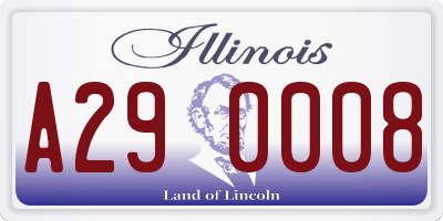 IL license plate A290008
