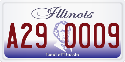 IL license plate A290009