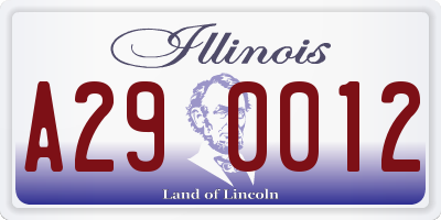 IL license plate A290012